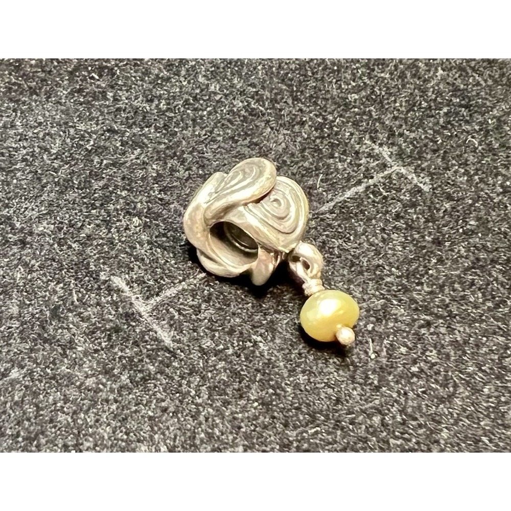 Authentic Pandora Moments Oxy Swirl Pearl Charm/Bead Silver 925 ALE 790281GRP